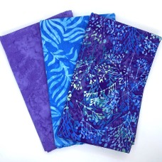 3 Yard Batik Bundle 3YD253 - Turquoise, Pink, Purple