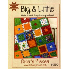 Big & Little Pattern by Bits 'n Pieces - uses just 8 Fat Quarters