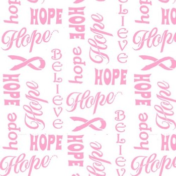 Island Batik Hope & Heart 112165001 - Breast Cancer Awareness Fabric
