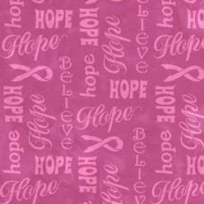 Island Batik Hope & Heart 112165320 - Breast Cancer Awareness Fabric