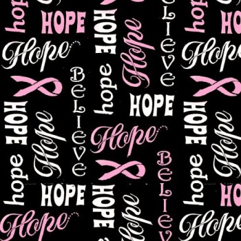 Island Batik Hope & Heart 112165796 - Breast Cancer Awareness Fabric