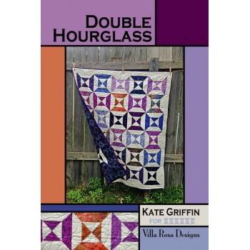Double Hourglass pattern card by Villa Rosa Designs -Jelly Roll & Scrap Friendly