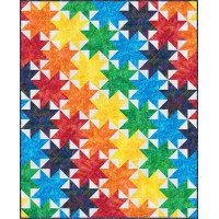 FREE Robert Kaufman Cascading Rainbow Pattern