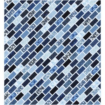 FREE Robert Kaufman Kasuri King Cobblestone Street Pattern