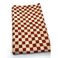 BOLT END - Island Batik 121929370 - Red Checkered - 1 1/4 yds