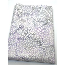 BOLT END - Island Batik 122015400 - White Dots on Lavender Pink Grey - 1 1/3 yds