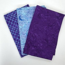 3 Yard Batik Bundle 3YD292 - Purple & Turquoise