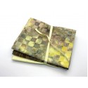 Three Batik Fat Quarters 385B - Yellow and Brown Tones