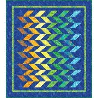 FREE Robert Kaufman Summer Zest Collection Broken Chevron Pattern