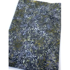 BOLT END - Banyan Batik 81600-92 - Grey Olive Swirls on Grey - 19 Inches