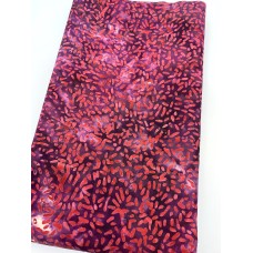 BOLT END - Banyan Batik 81000-260 - Red Rice on Maroon - 41 Inches