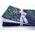 3 Yard Batik Bundle 3YD261 - Lavender, Forest Green