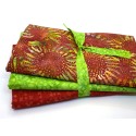 3 Yard Batik Bundle 3YD275 - Red, Green