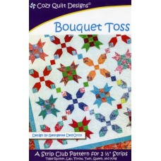 Bouquet Toss pattern by Cozy Quilt Designs - Jelly Roll Friendly