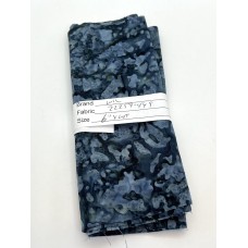 REMNANT - Wilmington Batavian Batik 22259-449 - Blue Grey Print - 6 Inches x WOF