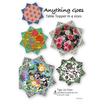 Anything Goes Table Topper in 4 Sizes by Tiger Lily Press