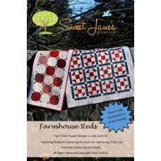 Farmhouse Reds pattern by Sweet Jane's  - Charm, Fat Quarter & Scrap Friendly!