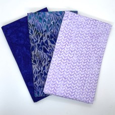 3 Yard Batik Bundle 3YD313 - Lavender Purple Tones