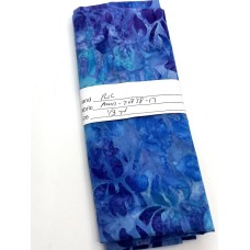REMNANT - Robert Kaufman AMD-20838-17 - Turquoise Purple Flowers - 1/3 yd