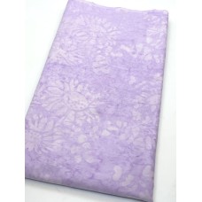 BOLT END - Banyan Batik 81600-56 - Lavender Tone on Tone Flowers with Flaw - 32 Inches