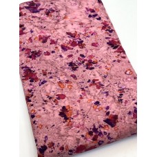 BOLT END - Banyan Batik 80750-25 - Pink Paint Splashes - 2 1/8 Yds