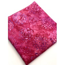  REMNANT - Pink Flowers - 1/3 yd