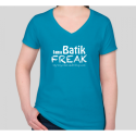 Batik Freak V-Neck Ladies T-Shirt