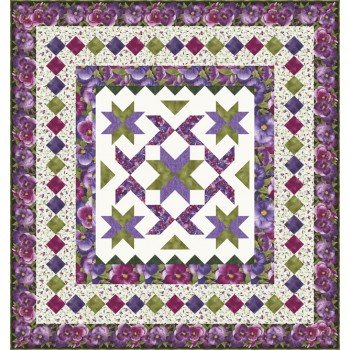 FREE Timeless Treasures Viola Patch of Pansies Pattern
