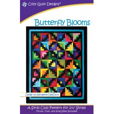 Butterfly Blooms pattern by Cozy Quilt Designs - Jelly Roll & Scrap Friendly