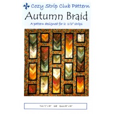 Autumn Braid pattern by Cozy Quilt Designs - Jelly Roll & Scrap Friendly