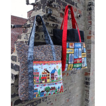 FREE Timeless Treasures Row by Row Home Sweet Home Tote Bag Pattern