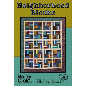 Neighborhood Blocks pattern card by Villa Rosa Designs - Fat Quarter Friendly Pattern