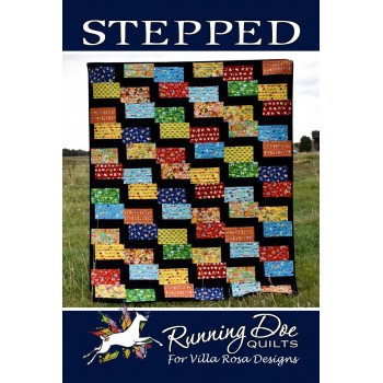 Stepped pattern card by Villa Rosa Designs - Fat Quarter Friendly